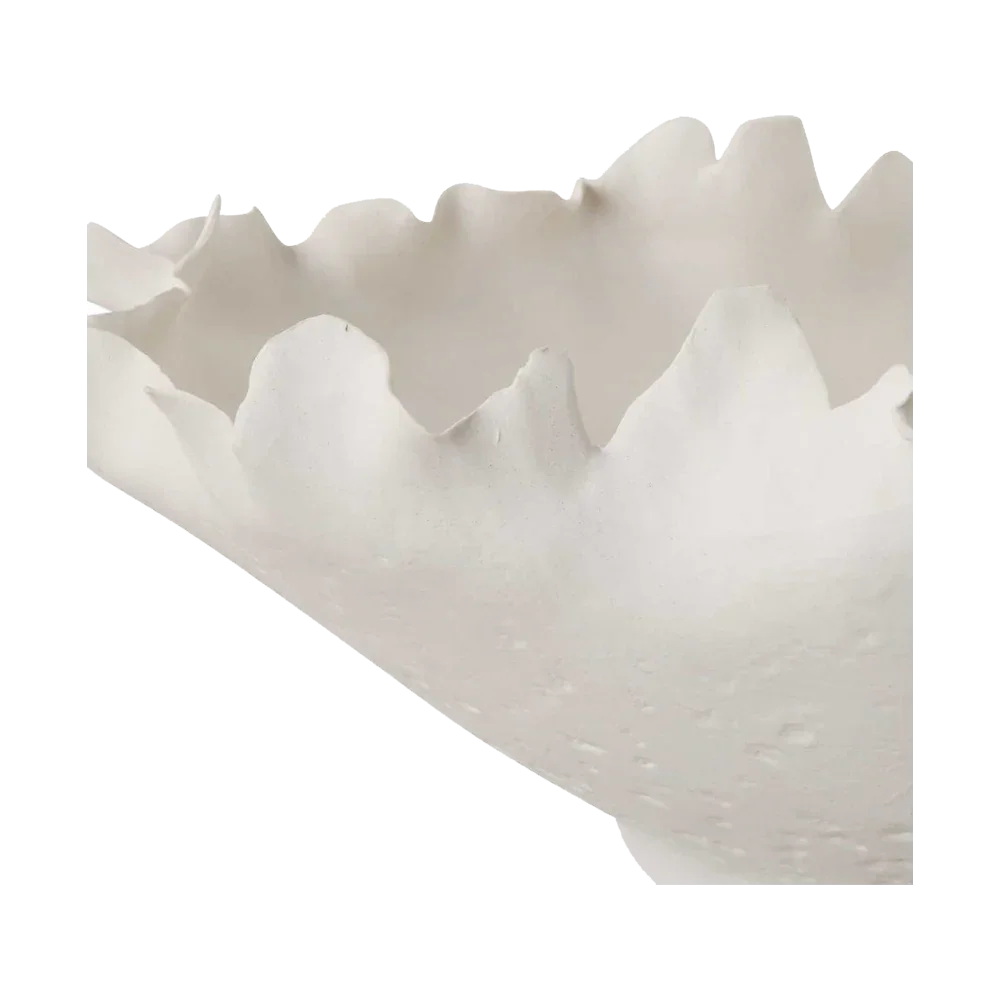 Bol fleuri blanc