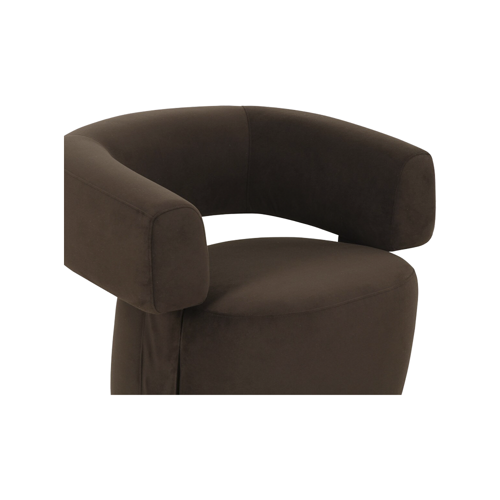 Fauteuil Bruna marron