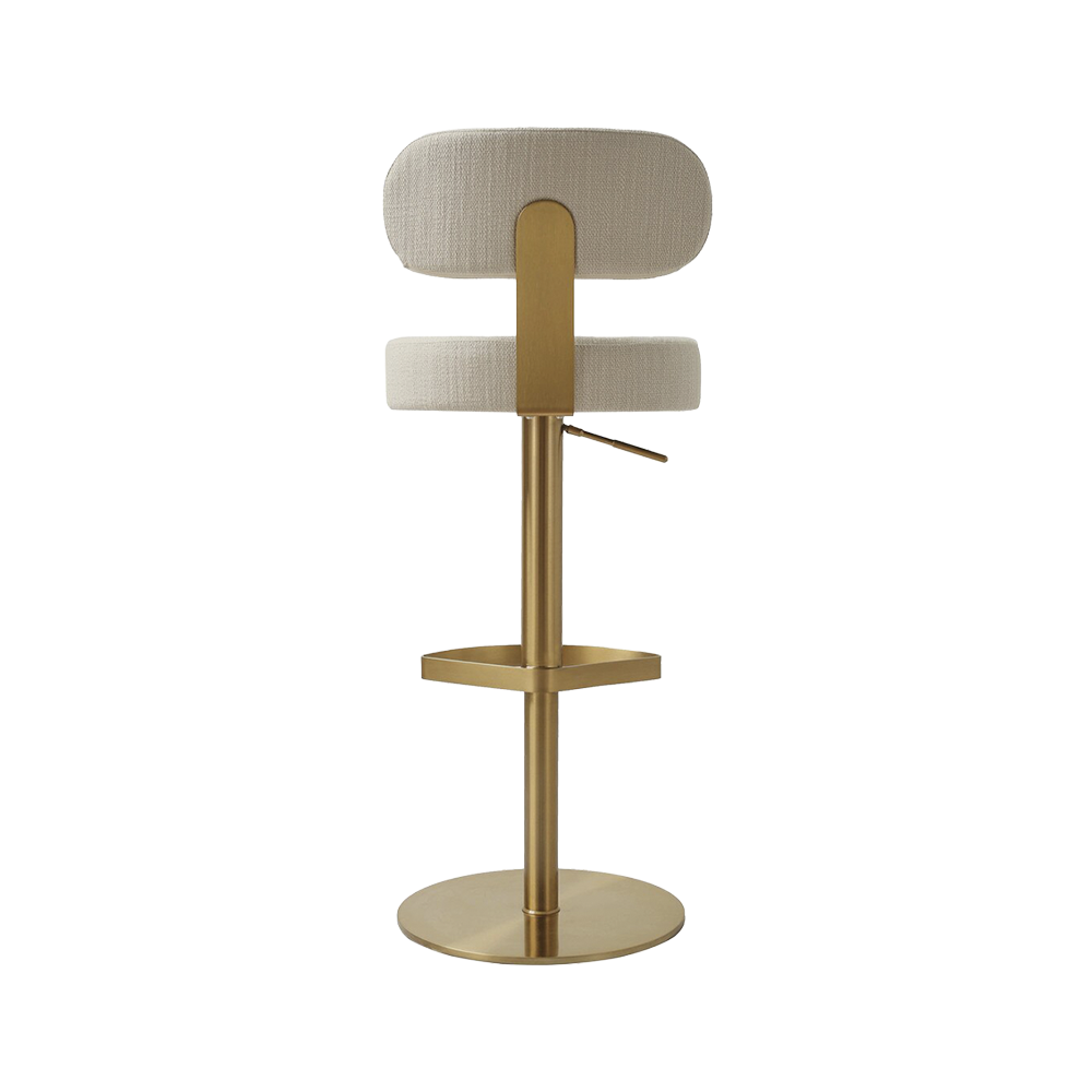 Tabouret en cèdre crème