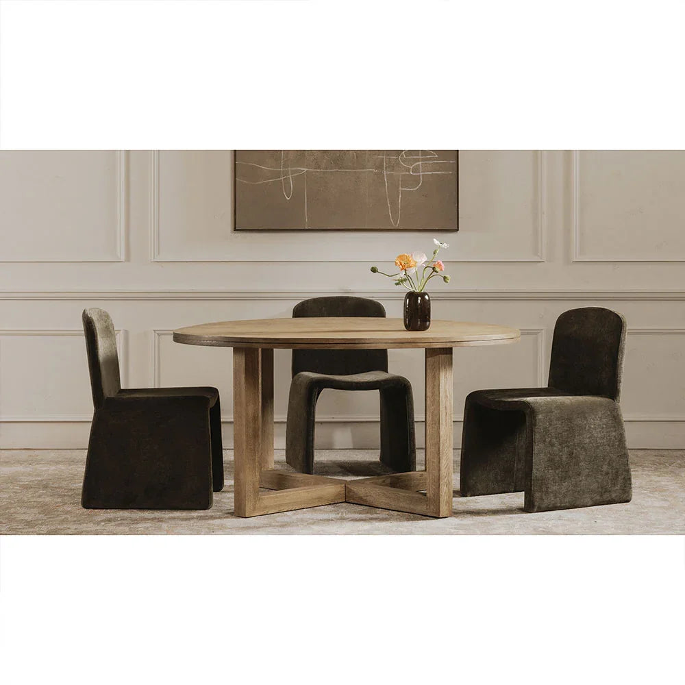 Chaise de salle à manger Kuna verte