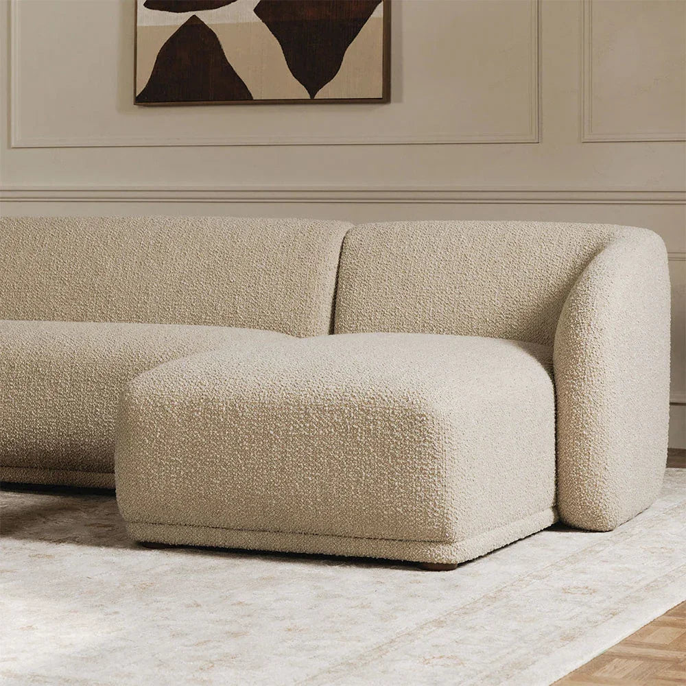 Canapé d'angle Nomad Beige Boucle