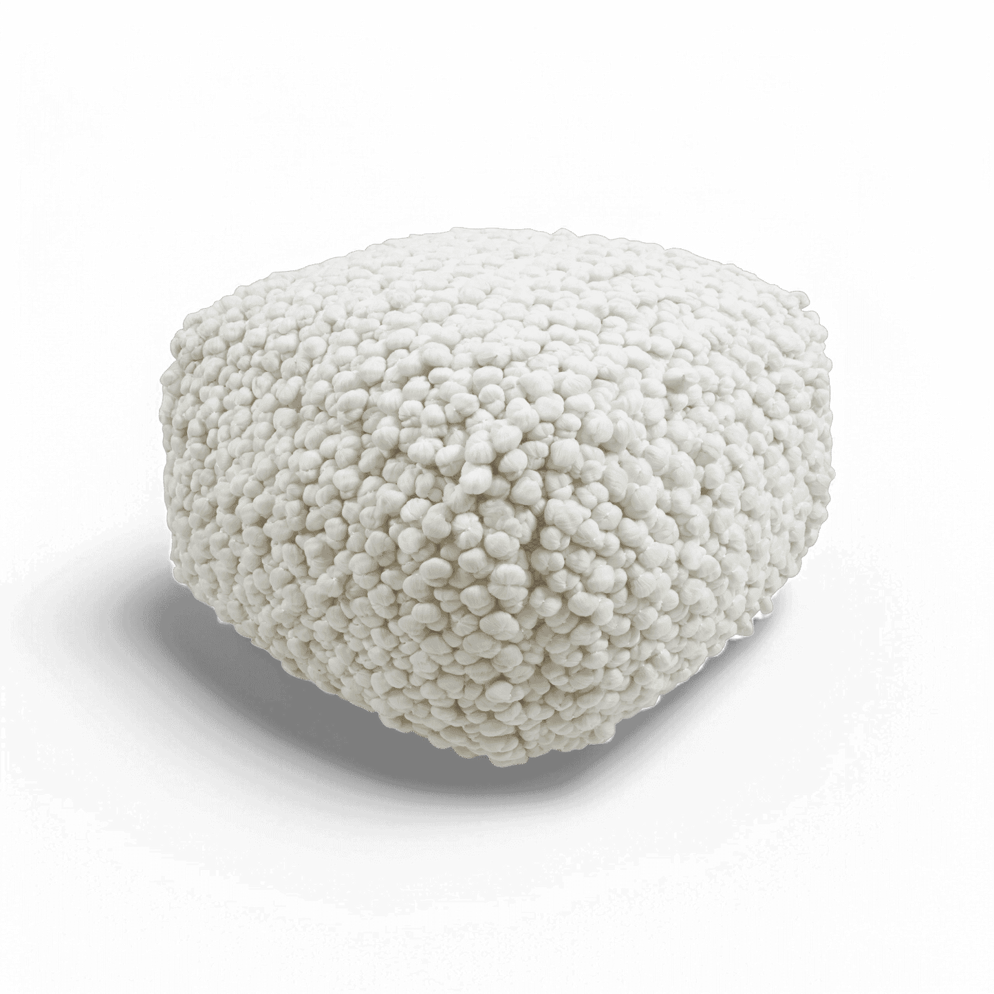 Pouf tissé crème Nexus