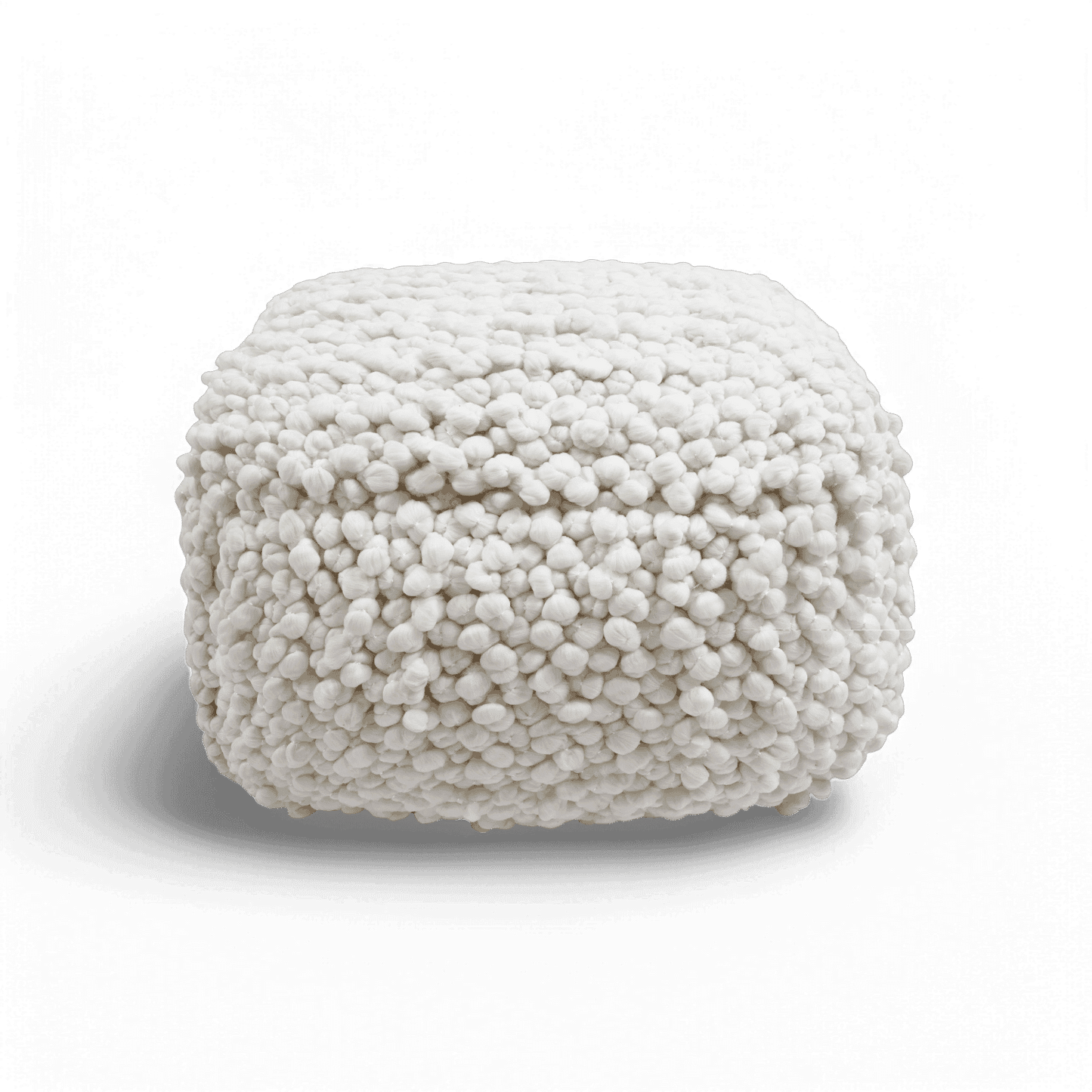 Pouf tissé crème Nexus