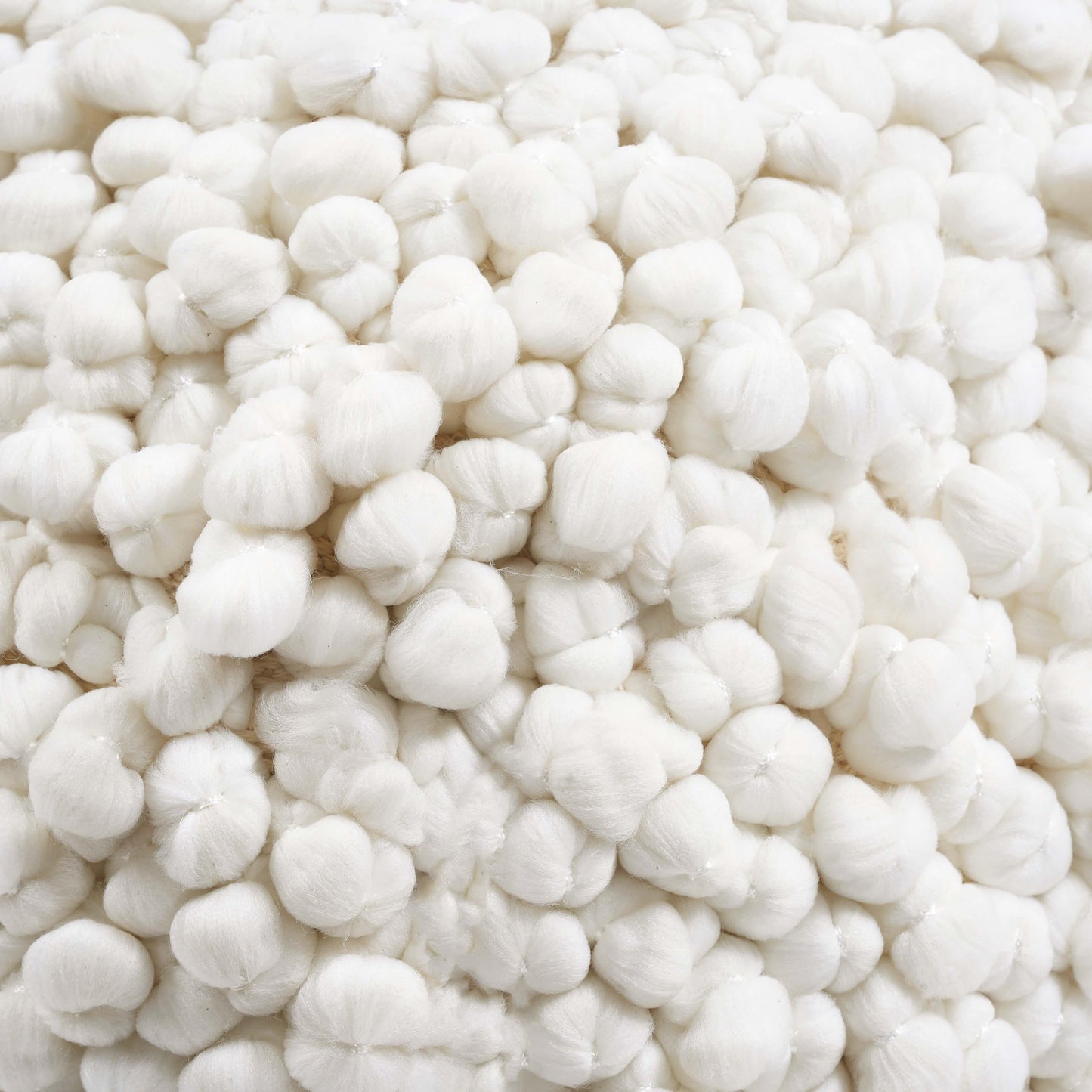 Pouf tissé crème Nexus