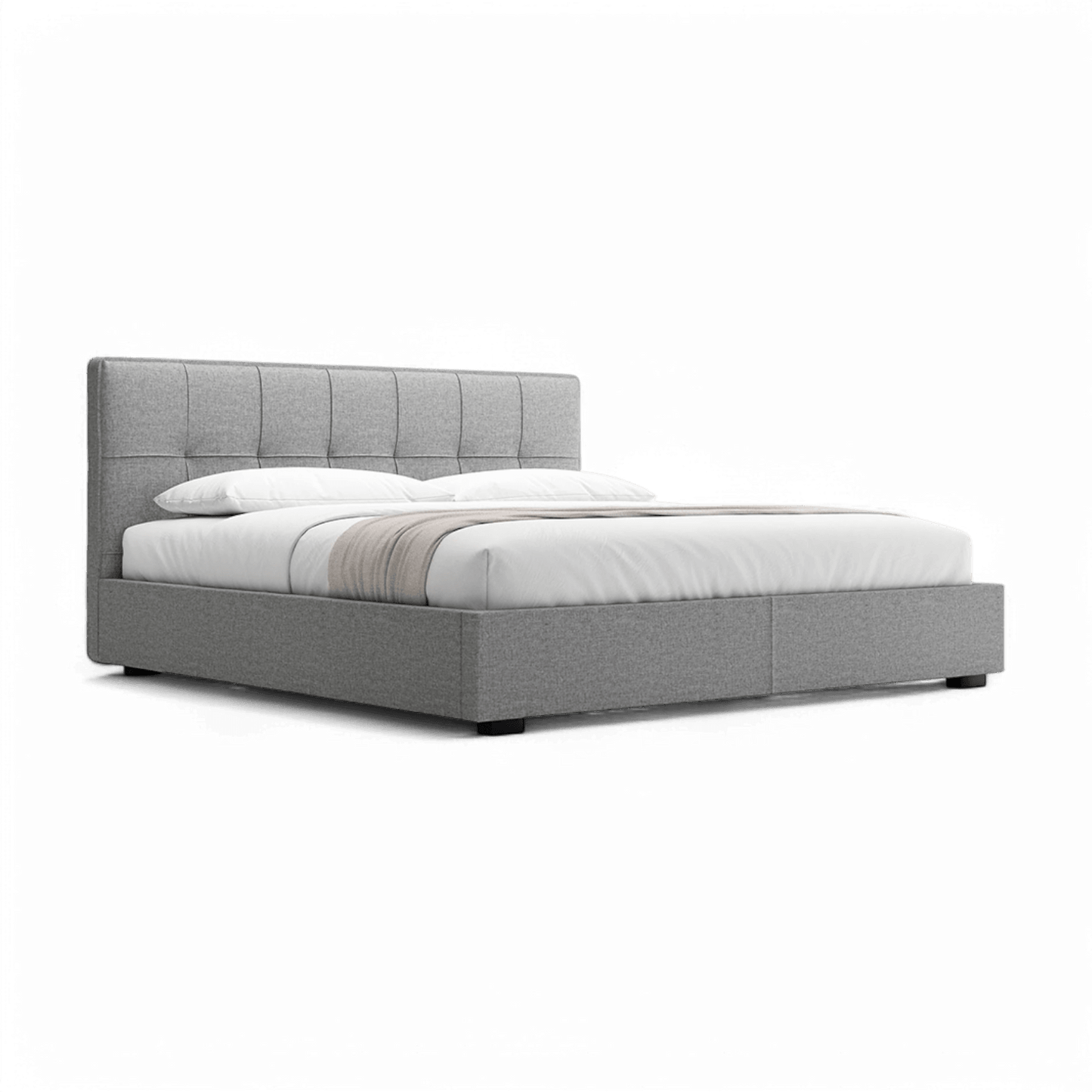 Lit en tissu Oliver gris