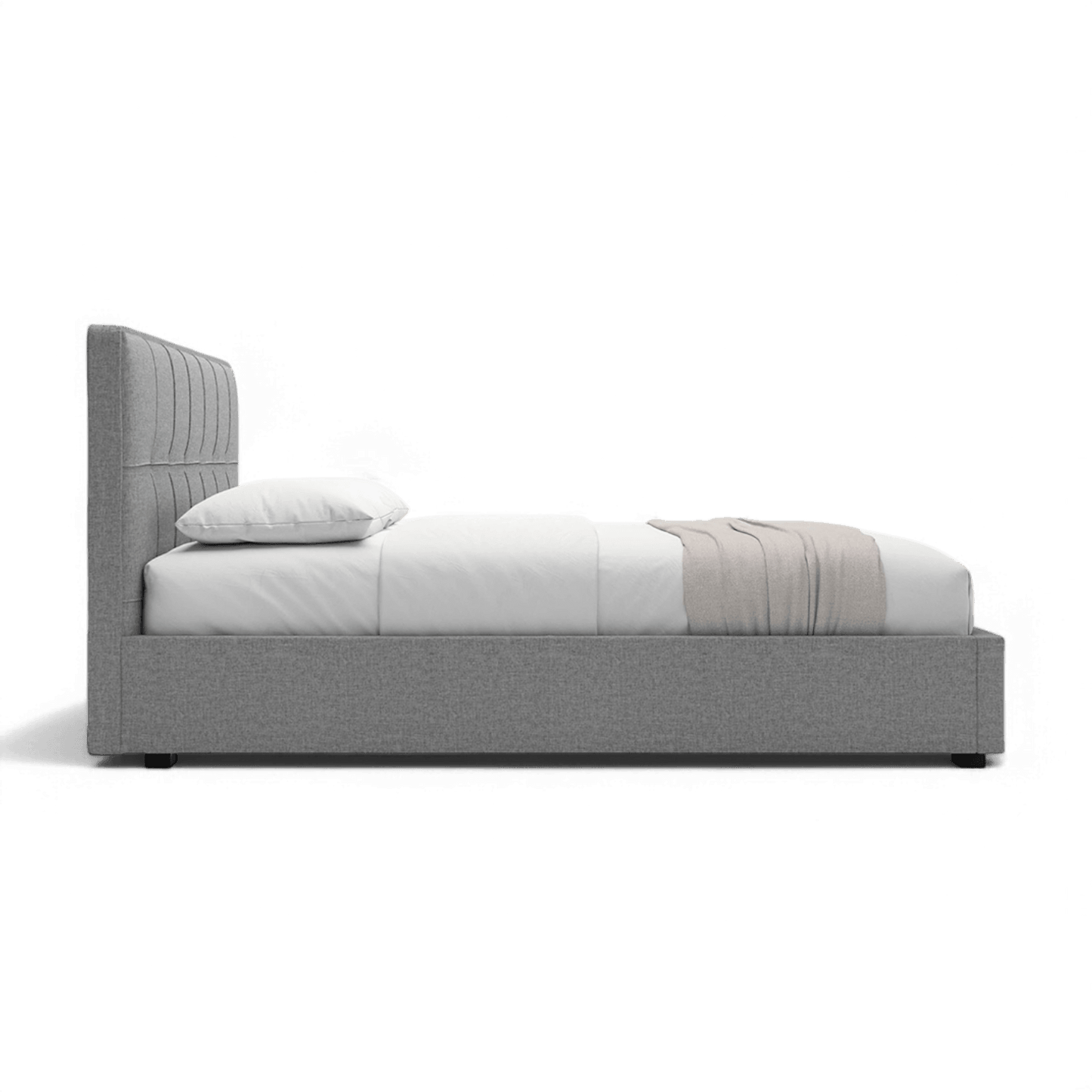 Lit en tissu Oliver gris