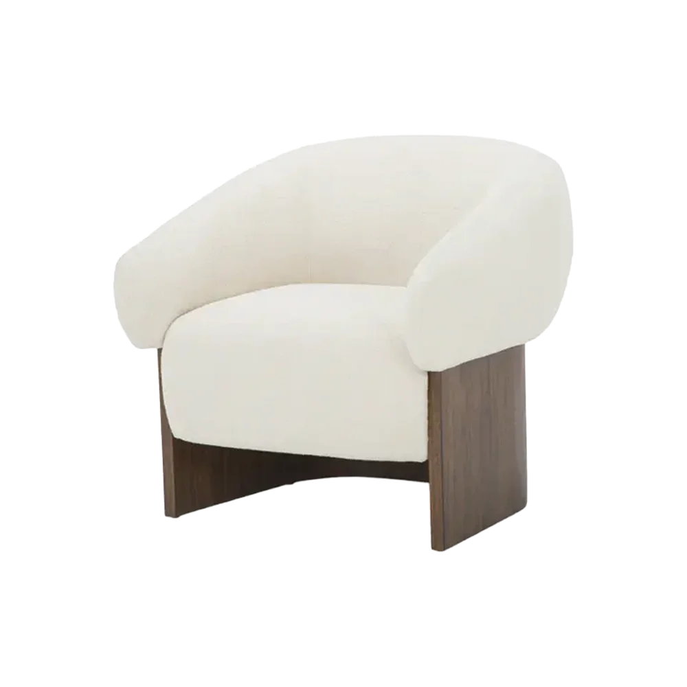 Fauteuil de salon Orlo crème