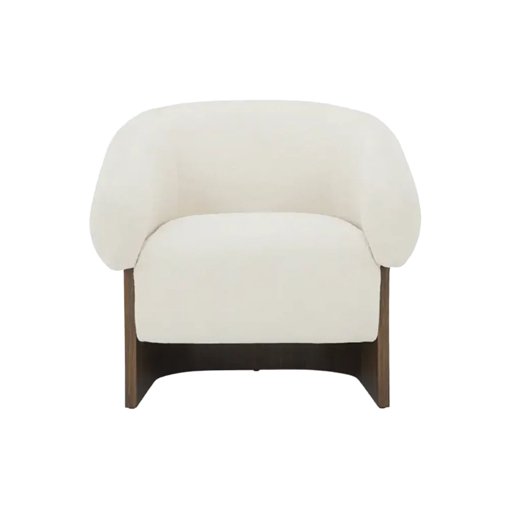 Fauteuil de salon Orlo crème