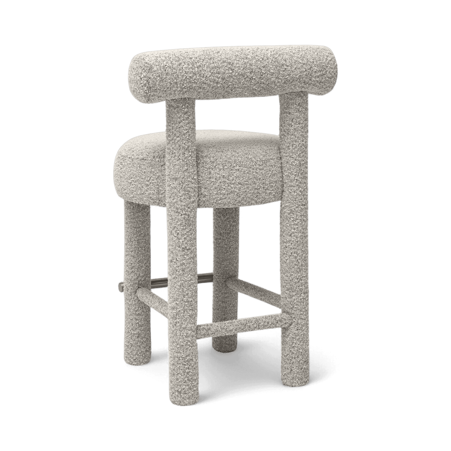 Tabouret de comptoir Arch Boucle noir et blanc