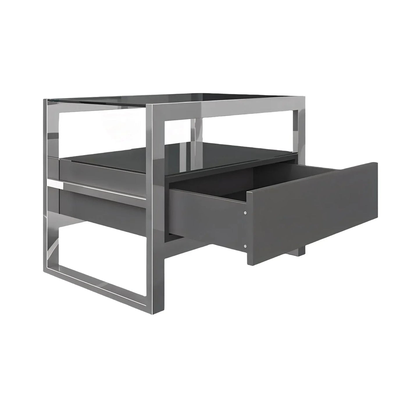 Table de chevet Bari grise