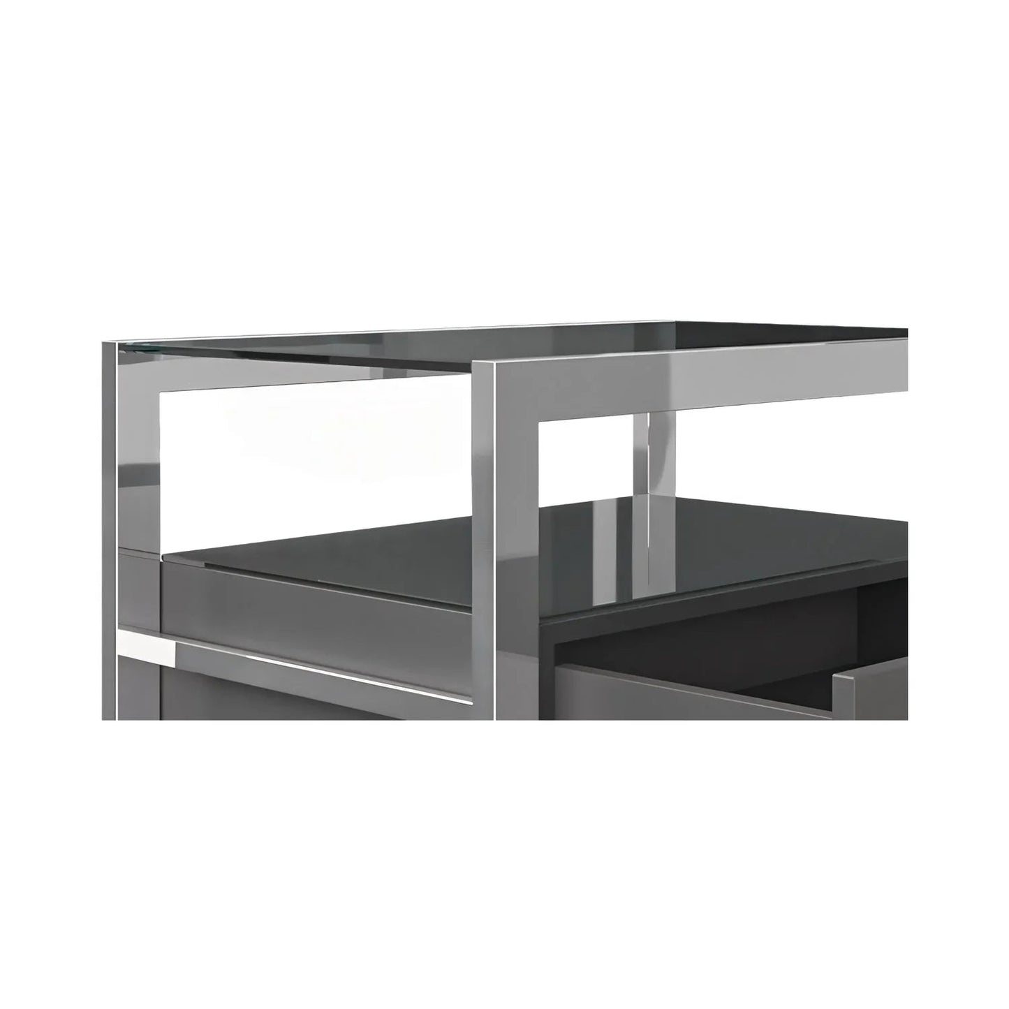 Table de chevet Bari grise