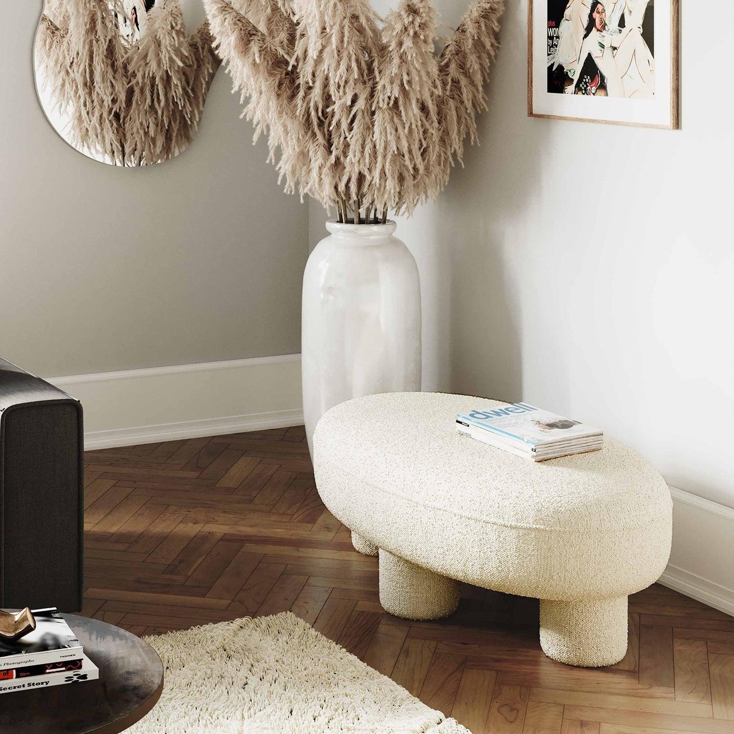 Ottoman Zest Boucle