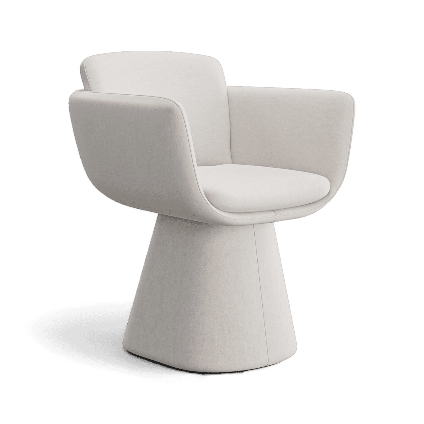 Chaise de salle à manger pivotante Dune beige
