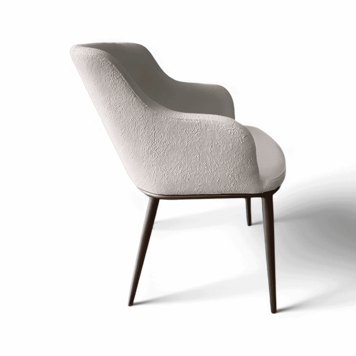 Chaise de salle à manger Jade Boucle blanche