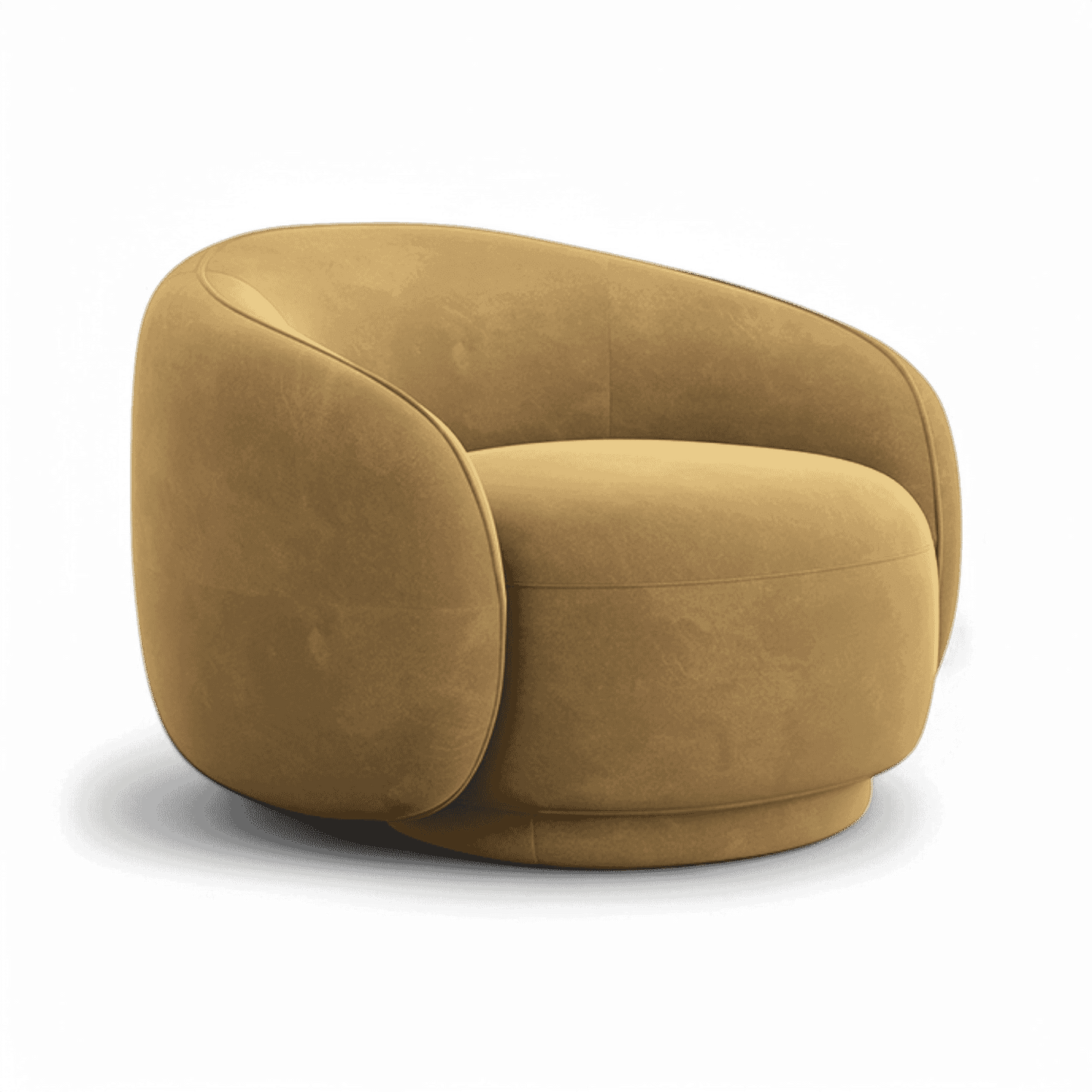 Fauteuil Nido en velours camel | Édition limitée Modani x Kobi Karp