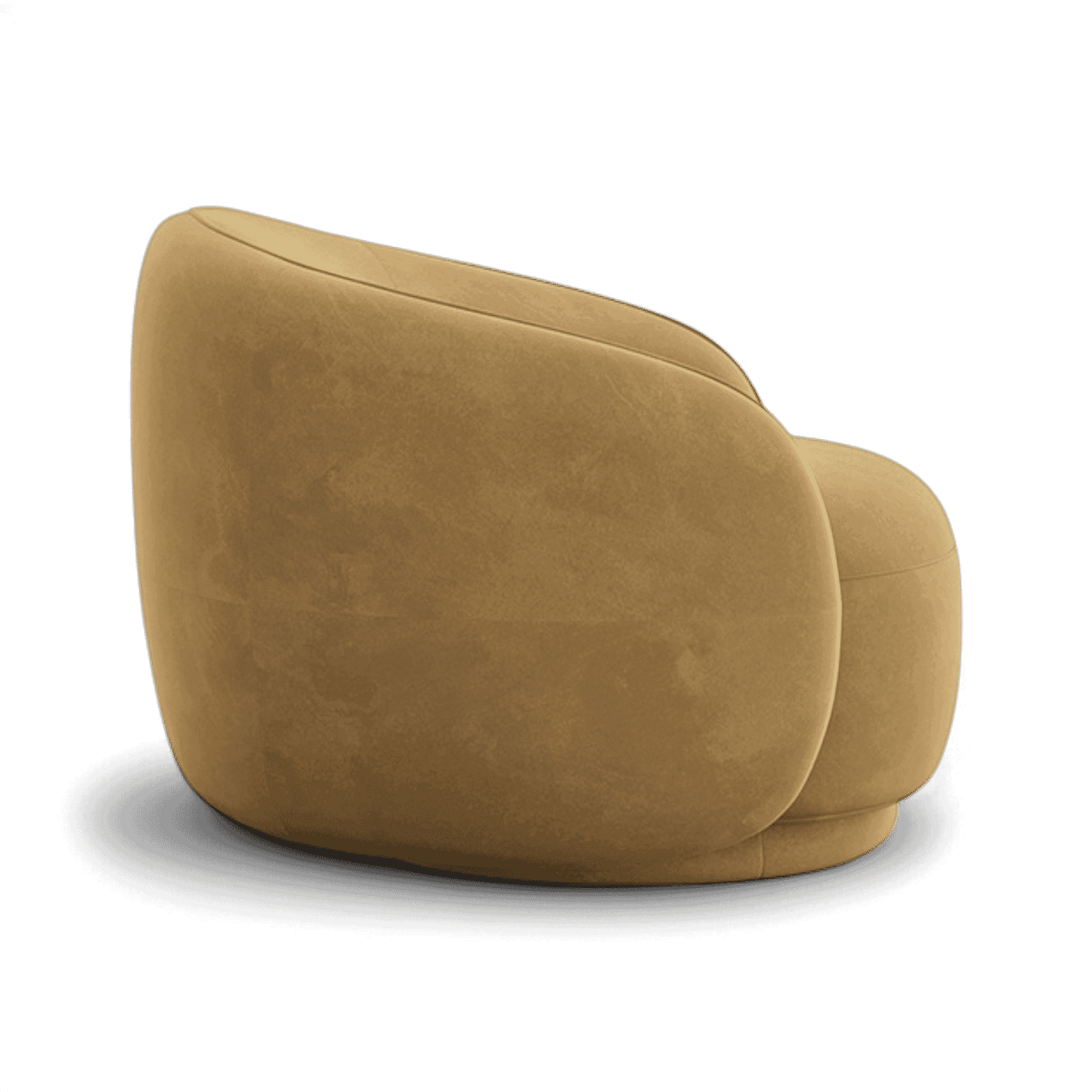 Fauteuil Nido en velours camel | Édition limitée Modani x Kobi Karp