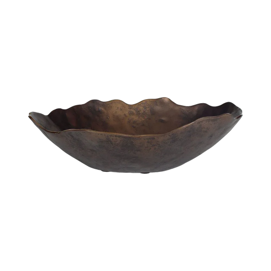 Bol fleuri en bronze