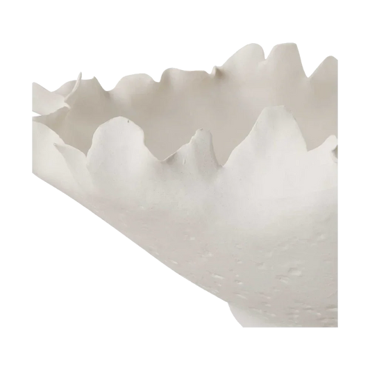 Bol fleuri blanc