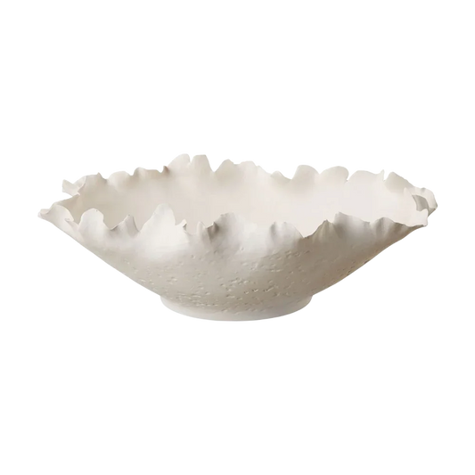 Bol fleuri blanc