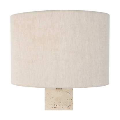 Lampe de table Bravertine Or et Travertin