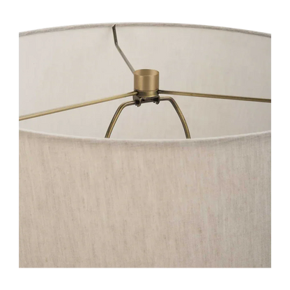 Lampe de table Bravertine Or et Travertin