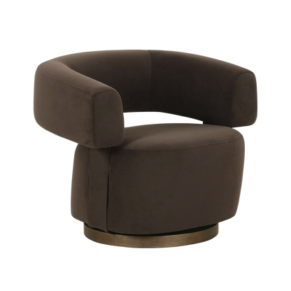 Fauteuil Bruna marron