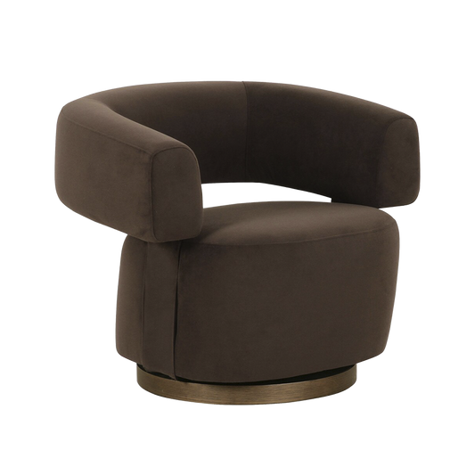 Fauteuil Bruna marron
