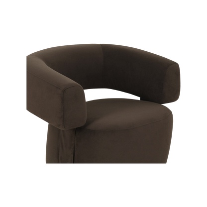 Fauteuil Bruna marron