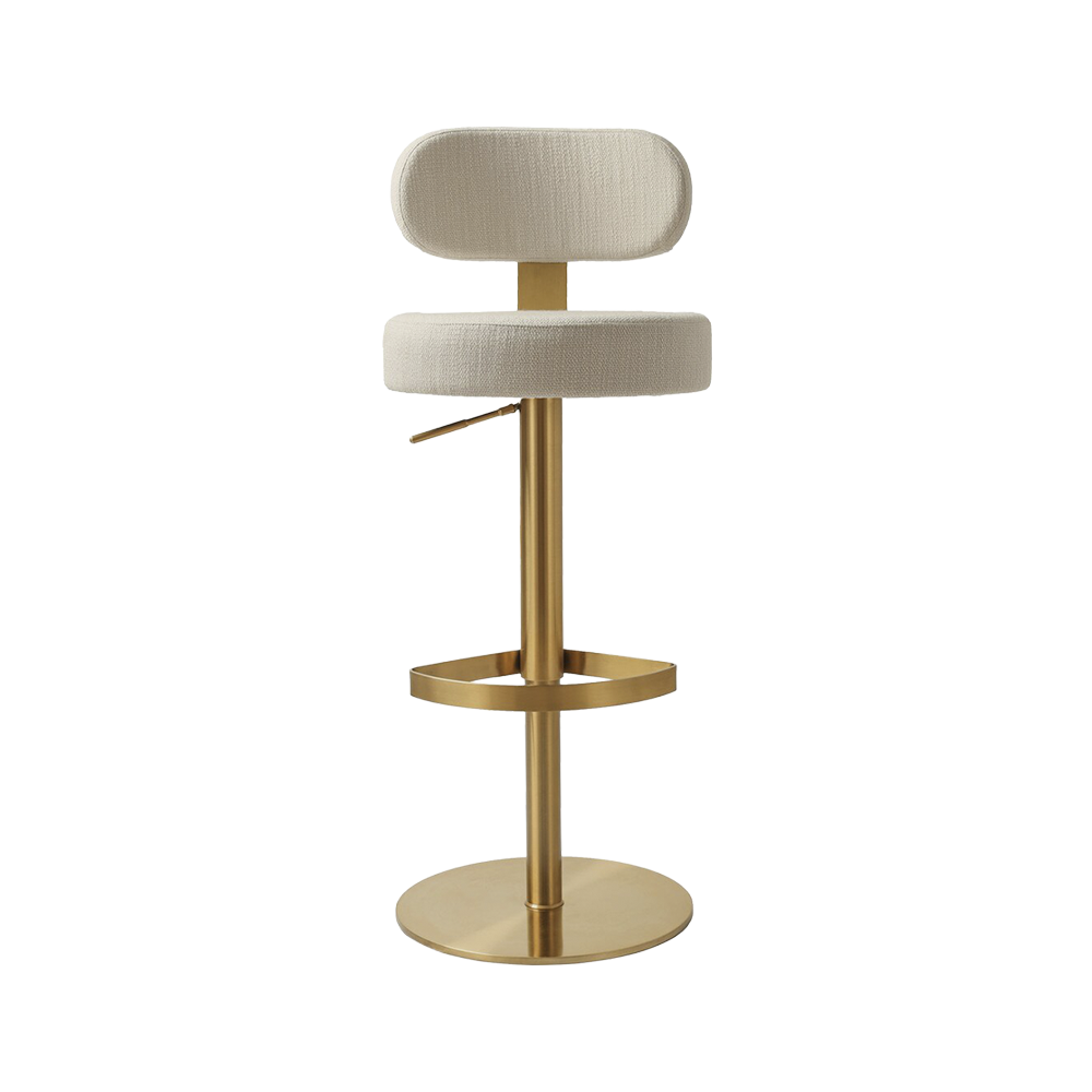 Tabouret en cèdre crème