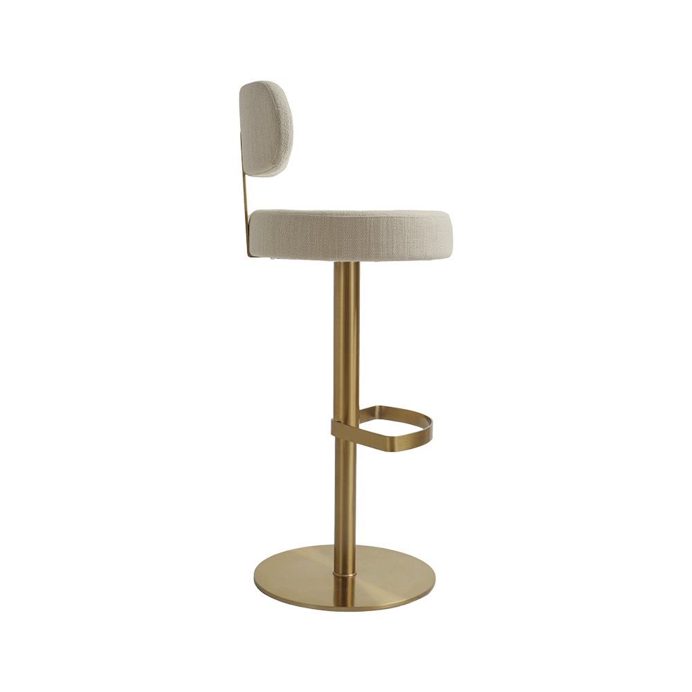 Tabouret en cèdre crème