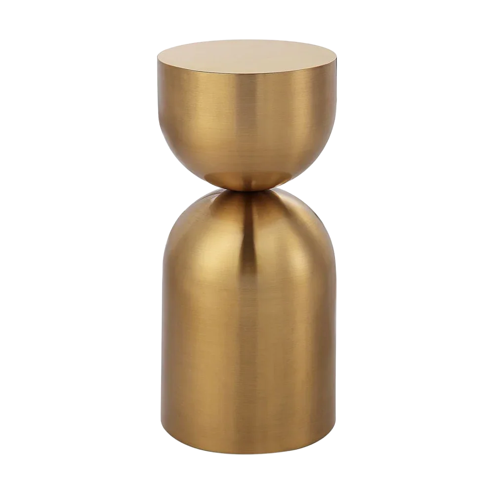 Table d'appoint Chrono dorée