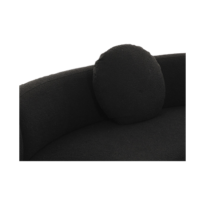 Canapé sectionnel Horizon Boucle noir