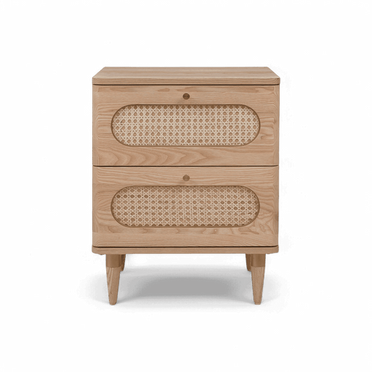 Table de chevet Frost en rotin naturel