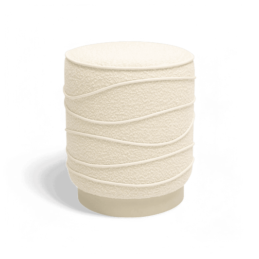 Pouf Crest Cream Boucle