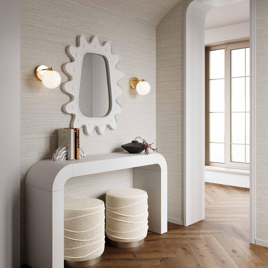 Pouf Crest Cream Boucle