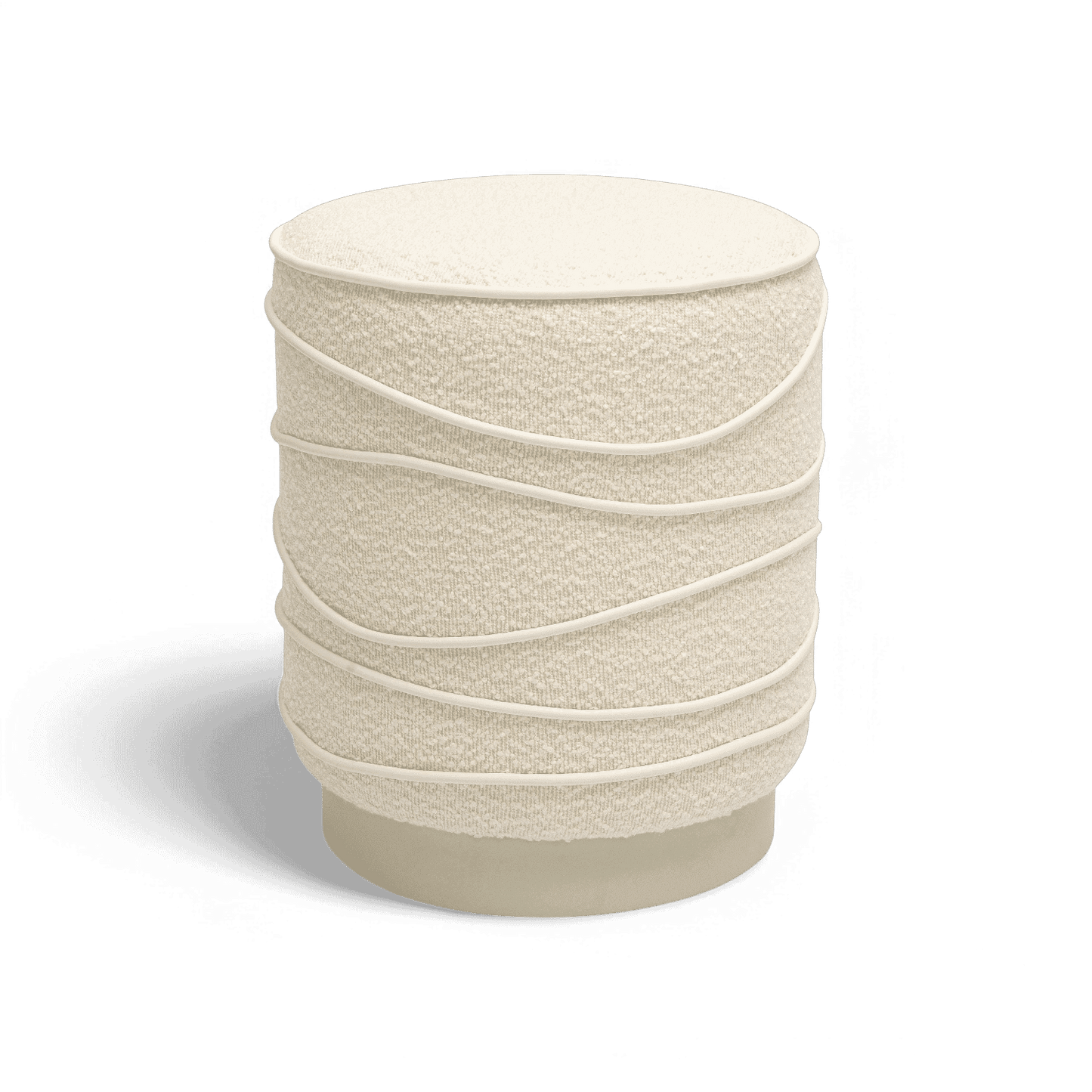 Pouf Crest Cream Boucle