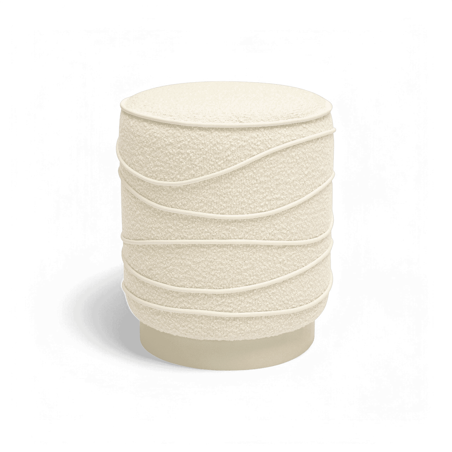 Pouf Crest Cream Boucle