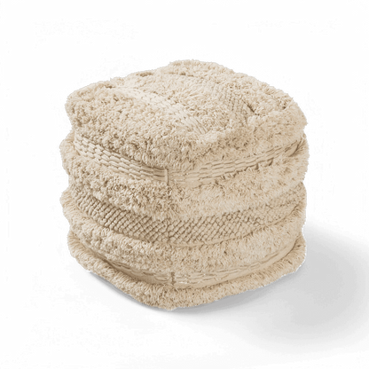 Pouf en coton Dune