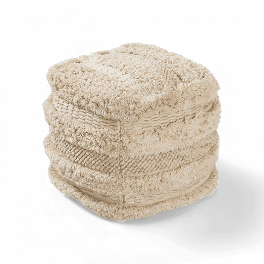 Pouf en coton Dune
