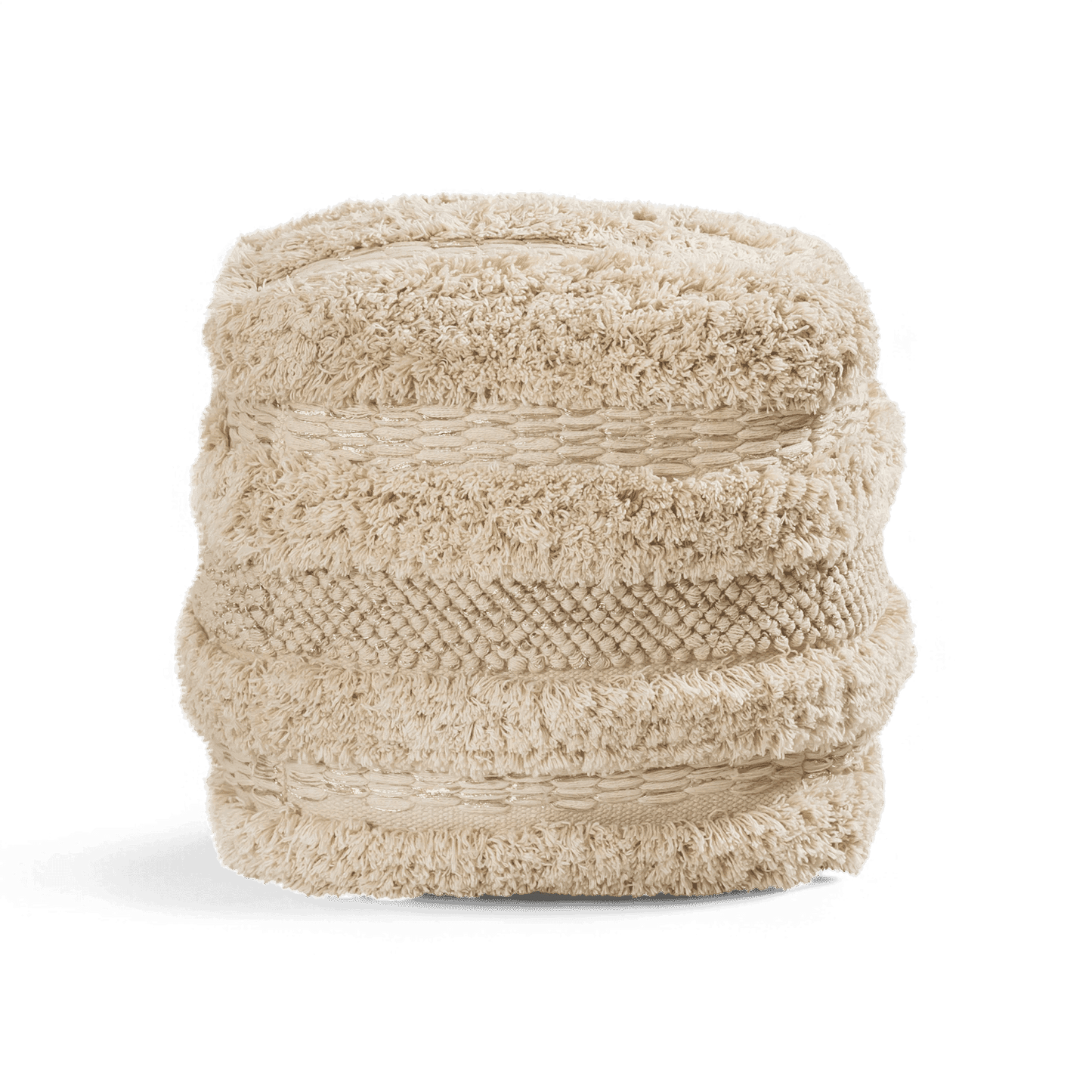 Pouf en coton Dune