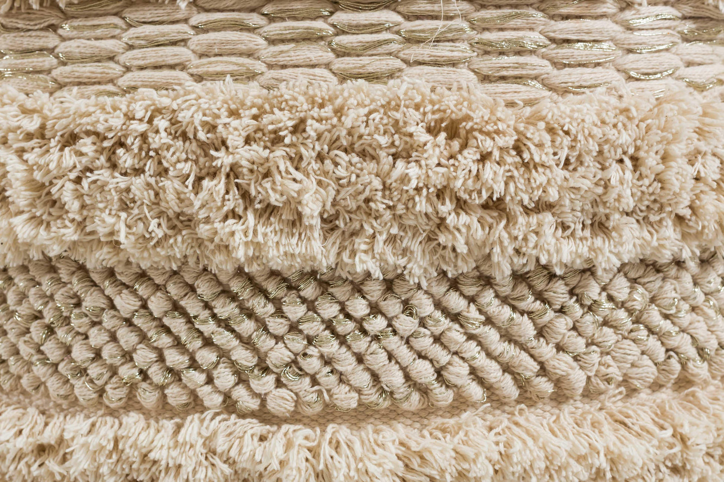 Pouf en coton Dune