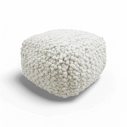 Pouf tissé crème Nexus