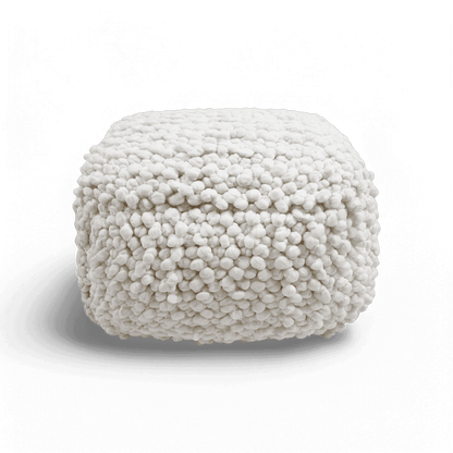 Pouf tissé crème Nexus