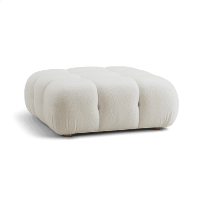 Pouf modulaire Solace blanc cassé