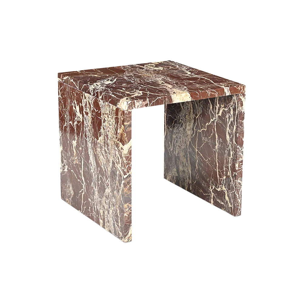 Table d'appoint Obsidian Rouge