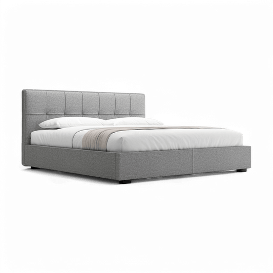 Lit en tissu Oliver gris