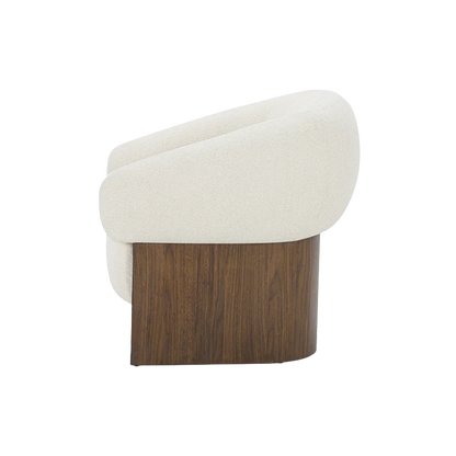 Fauteuil de salon Orlo crème