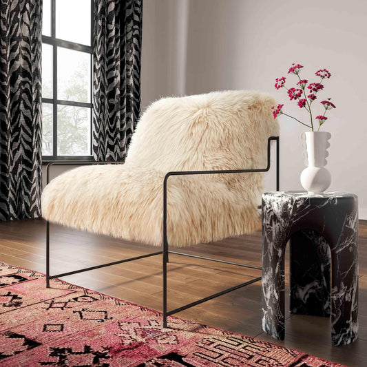 Table d'appoint en microciment Aurelia