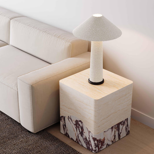 Table d'appoint intérieure/extérieure en microciment Regalia