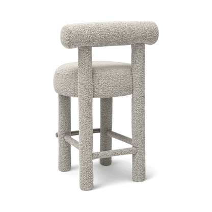 Tabouret de comptoir Arch Boucle noir et blanc